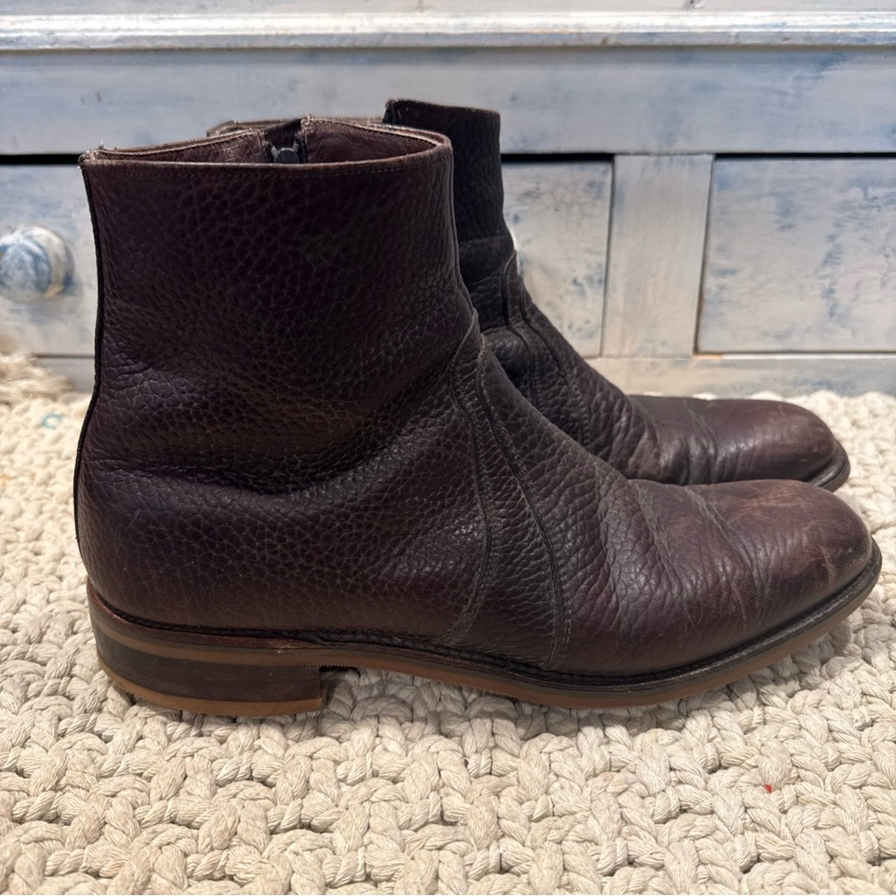 VTG Wright Arch Preserver Shoes Brown Leather Boots  Vibram Soles 11 A